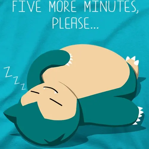 Five minutes more please