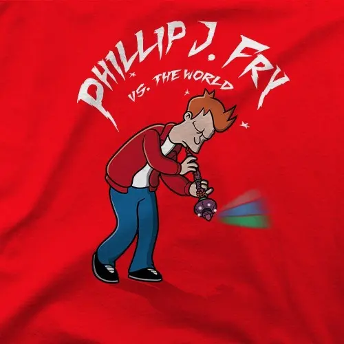 Camiseta Phillip J. Fry vs the world