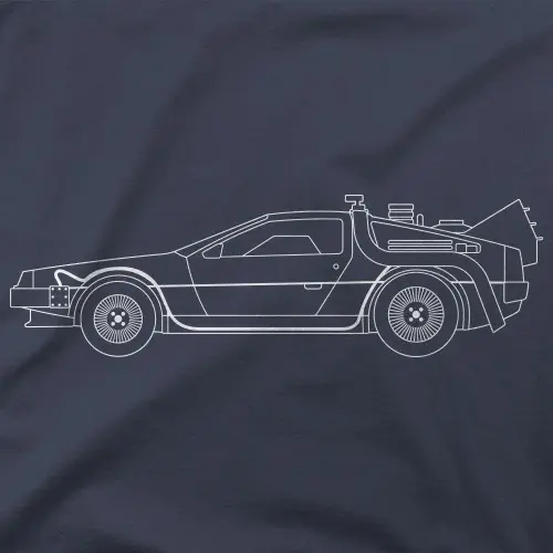 Regreso al Futuro - DeLorean trazo Blanco