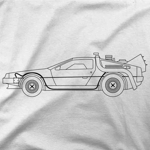 Regreso al Futuro - DeLorean trazo Negro