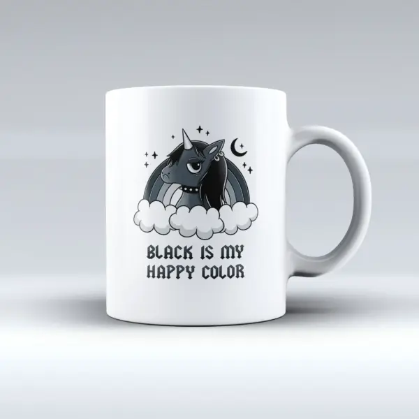 Taza Black Unicorn