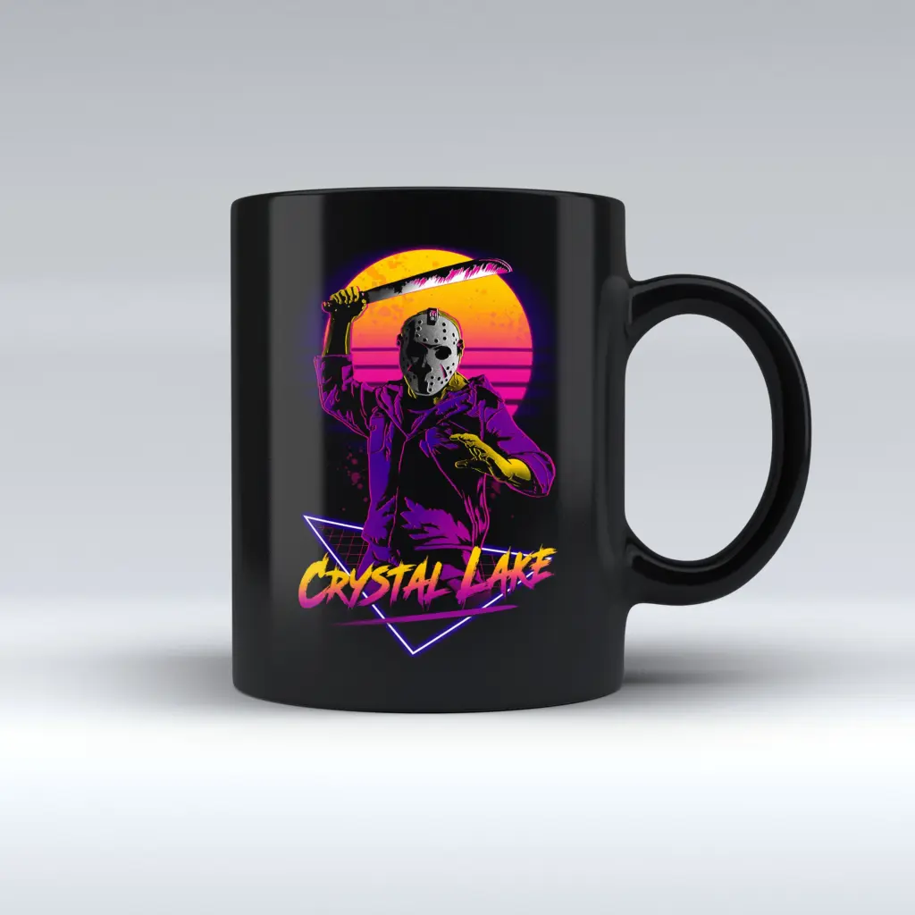 Taza Negra Retro Hunter