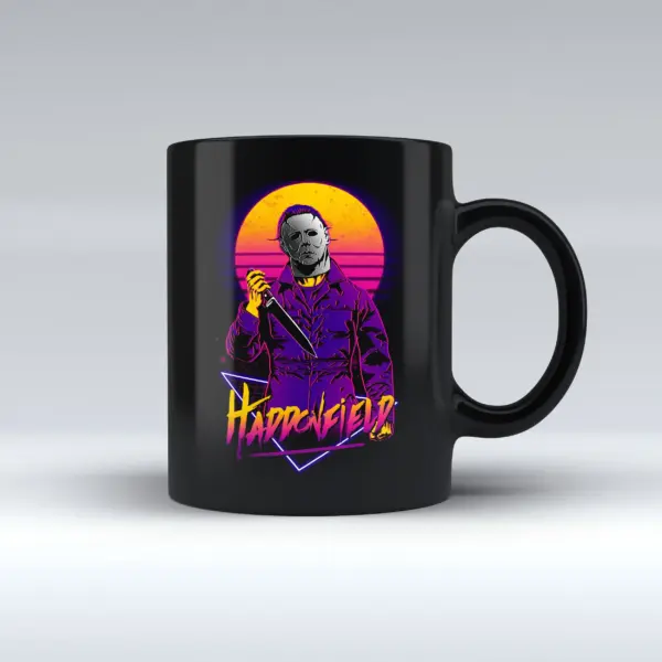Taza Negra Retro Island