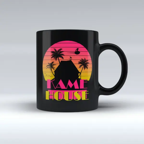 Taza Negra Retro Knife