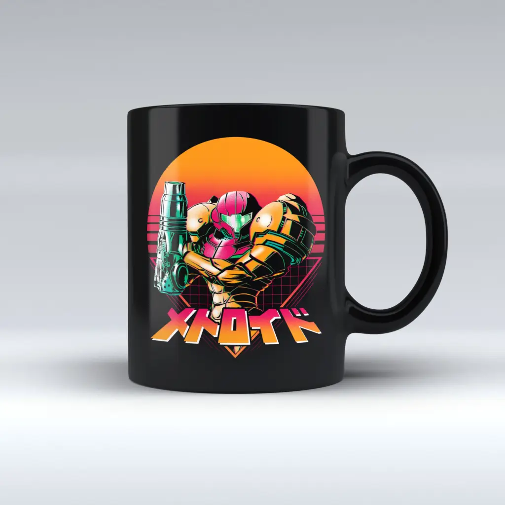 Taza Negra Retro Machete