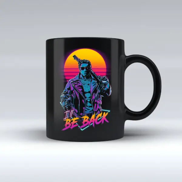 Taza Negra Retro Nightmare