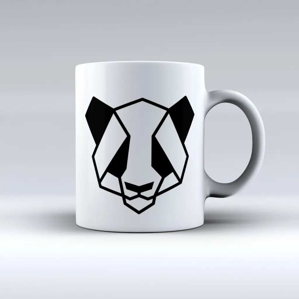 Taza Panda Lineal