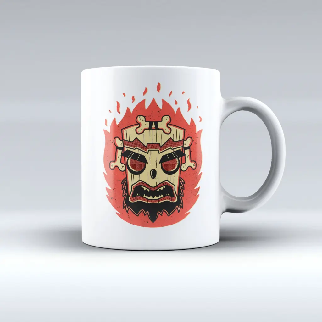 Taza retro uka mask